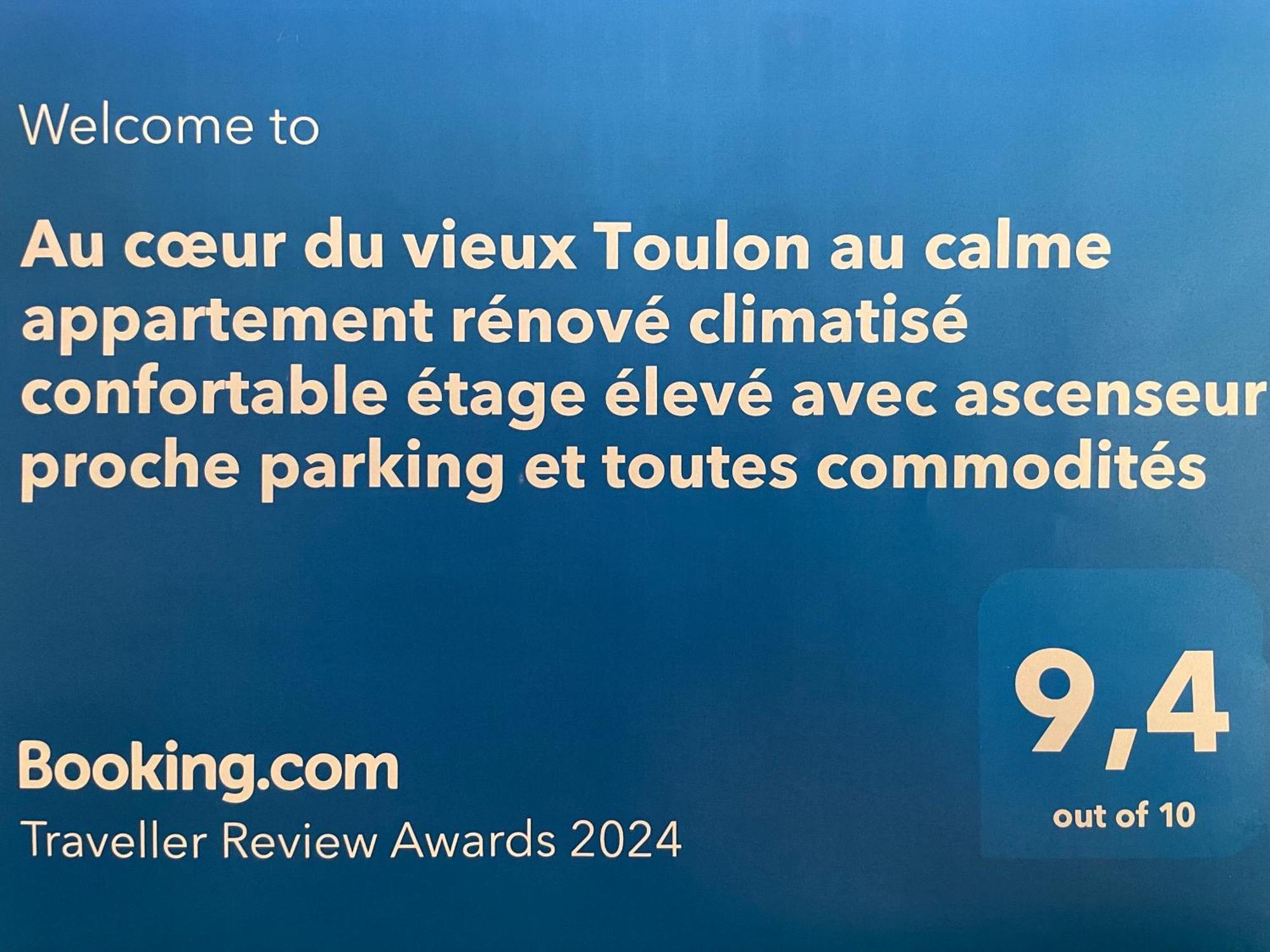 Au cœur du vieux Toulon au calme appartement rénové climatisé confortable étage élevé avec ascenseur proche parking et toutes commodités Exterior foto